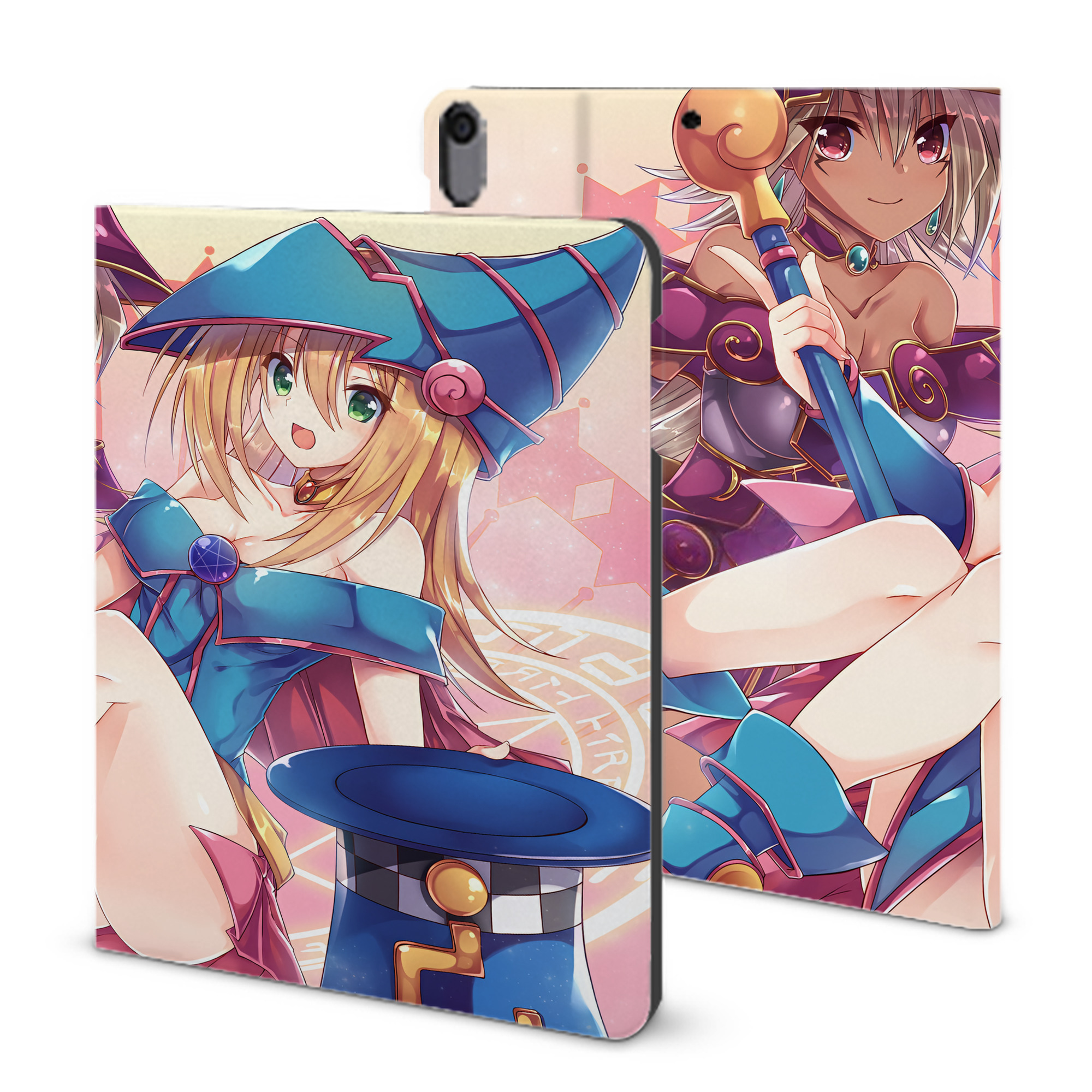 （画像用） 遊☆戯☆王 Yu-Gi-Oh! IPad ケース ブック型 PUレザー TPU 耐衝撃 軽量 薄型 ペン収納なし 全面保護 IPad 各モデル対応